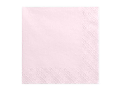 Picture of NAPKINS 3 LAYER BABY PINK 33X33CM - 20 PACK
